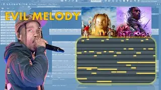 How CUBEATZ Makes EVIL Travis Scott Type Beats and Melodies From SCRATCH! FL Studio Trap Tutorial