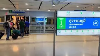How to take the Train from Suvarnabhumi Airport to Bangkok City Center