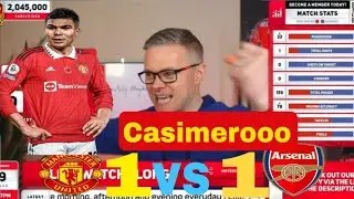 Man united 1 vs 1 Arsenal | RAEACTION Mark Goldbridge