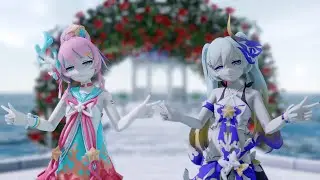 【HONKAI IMPACT 3 MMD 4K UHD/60FPS】Super Idol 的笑容 | Rozaliya and Liliya【的笑容 熱愛105度的你】Japan Version