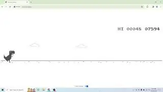 live Google Dino game hack with just one line of JavaScript Code.| Amin Coding.