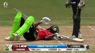 Keemo Paul Gets Ball STUCK in His Helmet | CPL 2023