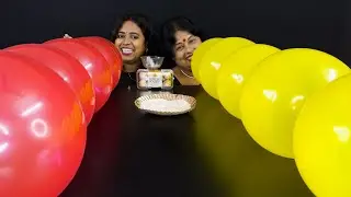 Pop Out All Balloons Challenge | Indian Eating Show