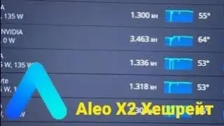 Aleo новый майнер увеличение хэшрейта в два раза