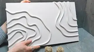 The easiest 3D art panel with your own hands! Save a lot of money!