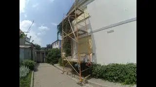 Вышка Тура для строительных работ из металлолома и палок своими руками.