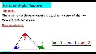 Geometry the Exterior Angle Theorem Mathgotserved equals sum interior opposite angles