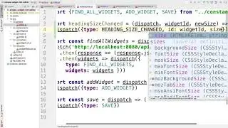 M3L4 4 how to handle dropdown change events in react redux   changing heading widget size