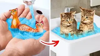 Строим ТАЙНЫЙ КОШАЧИЙ ДОМ! Потрясающее ПРЕОБРАЖЕНИЕ КОМНАТЫ под кроватью от Ла-Ла Лайф Эмодзи