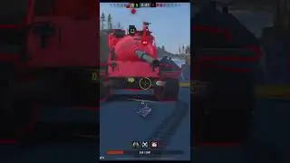 70% на ТАНКЕ с ЧИТЕРНОЙ БАШНЕЙ тащит ПВП 1 vs 3 попав в ОКРУЖЕНИЕ #tanksblitz #blitz #shorts