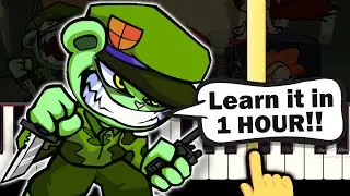 Friday Night Funkin (vs Flippy Flipped Out!) - Hiding - EASY Piano tutorial