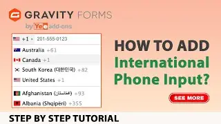 How To Add International Phone Input To Your Gravity Form with Country Flags?