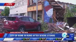 City of Rome in Ruins after Severe Storms: 7-17-24