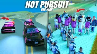 HOT PURSUIT KEI PERANG BESAR ! POLISI SATU KOTA TURUN KEI MENUNJUKAN SKILLNYA DI SAMP - TEN ROLEPLAY