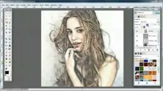 GIMP Tutorial - Turn Photo into Soft Colour Pencil Drawing
