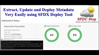 Update and Deploy Metadata to Salesforce Org | SFDX Deploy Tool | Deploy Extracted Metadata