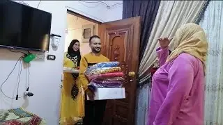 عروسه أخويا نزلت يوم الصباحيه وماما قبلتهم بالزغازيط💃شرفتى بيتنا ياعروسه وجبتلنا هدايا فخمه🤗💃