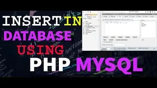 Insert data from a website into a database using MySQLi | PHP tutorial | php mein data save karna