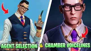 Chamber Agent Selection Animation & All Chamber Voicelines - Valorant