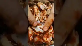 Глазированные крылышки с  греческим соусом дзадзики. #блюдаизкурицы