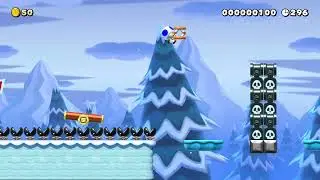 Completing Icy Planes as fast as possible || Super Mario Maker 2