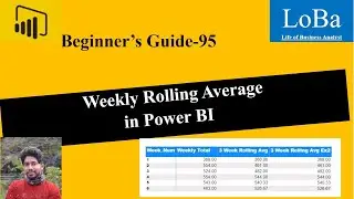 Power BI Weekly Rolling Average | Weekly Moving Average