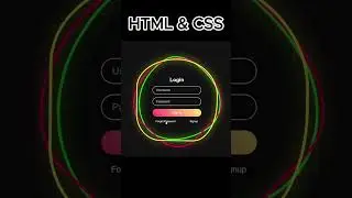 Login Form in HTML & CSS. | Amin Coding.