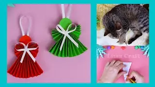 ❄Поделки на Рождество своими руками ❄Ангел из бумаги своими руками❄Снежинки быстро и легко из бумаги