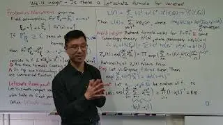Weil's insight: A Lefschetz fixed point formula for varieties?