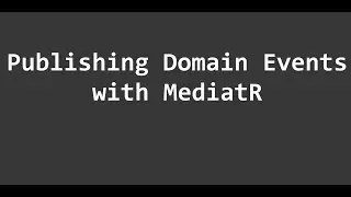 How to publish domain events with MediatR without your domain referencing it