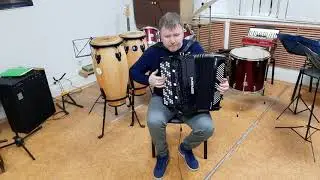 На сопках Манчжурии. Электронный баян Roland.