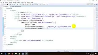 Upload File in CKEditor in PHP