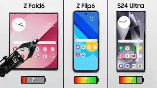 Galaxy Z Fold 6 vs. Flip 6 vs. S24 Ultra Battery Test
