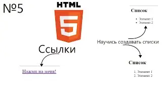 №5 | Списки и Ссылки | Основы HTML