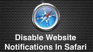 Disable Website Notifications In Safari