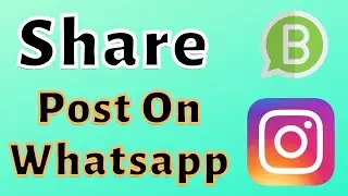 How to share instagram post on whatsapp ?