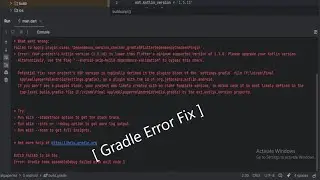 Flutter Gradle Error Fix / Android Studio gradle Error Fix [ Solved ]