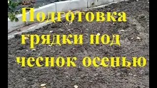Подготовка грядки под чеснок осенью