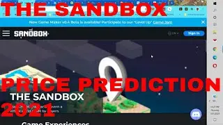 THE SANDBOX Price Prediction 2021 Sand Token Coin Crypto Future Millionaire Token