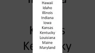 Произношение. Штаты США. Pronunciation US States