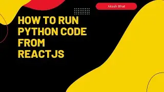 How to run Python code from ReactJS