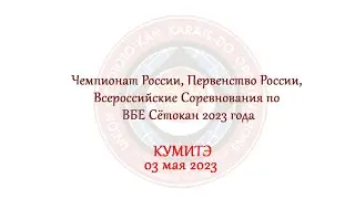 КУМИТЭ - ЧР, ПР, ВС по ВБЕ Сётокан 2023 года, г. Видное, 03.05.2023