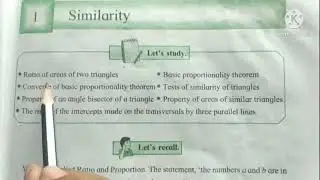 Similarity Class10th Maths-2 Introduction