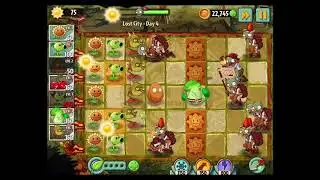 Plants vs. Zombies 2 - Lost City - Day 4 Walkthrough