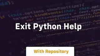 exit python help