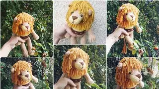 ✓Crochet lion amigurumi toys handmade [Вязаный лев крючком игрушка Лев]