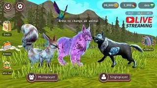 🔴 LIVE | WildCraft: WildPass - Season 4 LVL & The Wolf: HUNT |