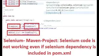 Selenium - How to fix when added MAVEN dependency in pom.xml does not reflect in the project?