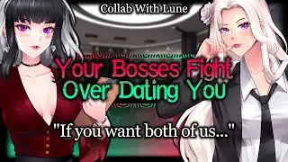 Your Flirty Dom Bosses Fight To Be Your Girlfriend [Confession] [Possessive] | ASMR Roleplay /FF4A/
