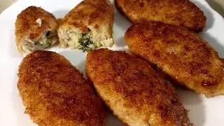 ✅Фаршированные СЫРОМ и СЛИВОЧНЫМ маслом КОТЛЕТЫ из КУРИНОГО фарша!
